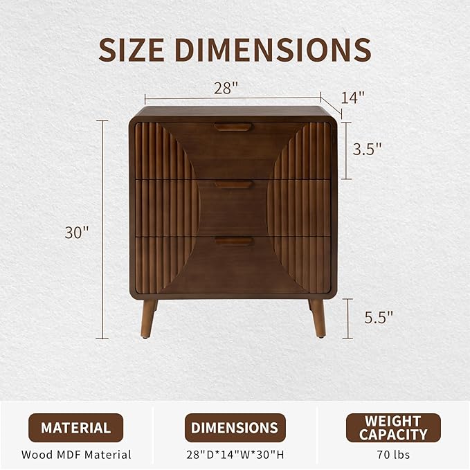 COSIEST Walnut Accent Cabinet - Image 2