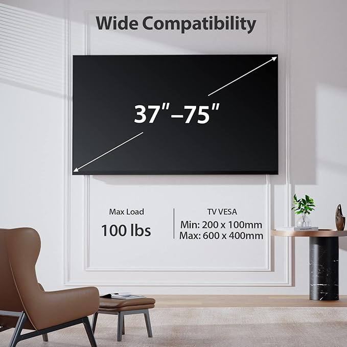 Pipishell Full-Motion TV Wall Mount - Image 2