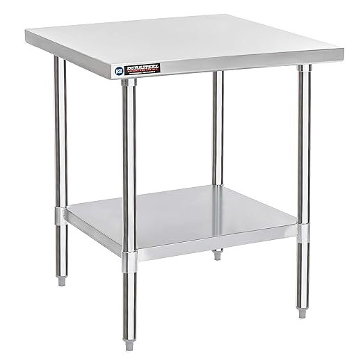 DuraSteel 30x30 Stainless Steel Work Table by DuraSteel