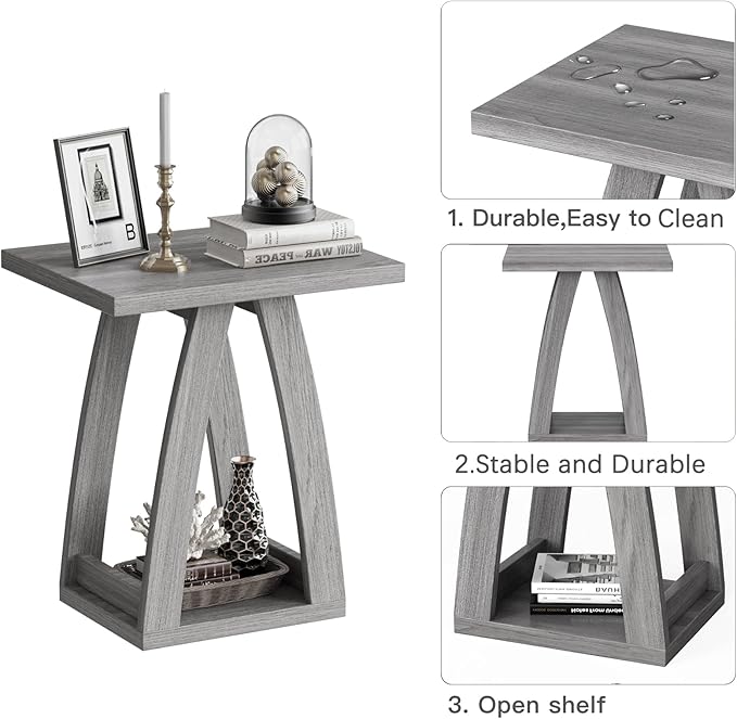 End Tables Living Room, Side Table Beside Sofa, Nightstand - Image 7