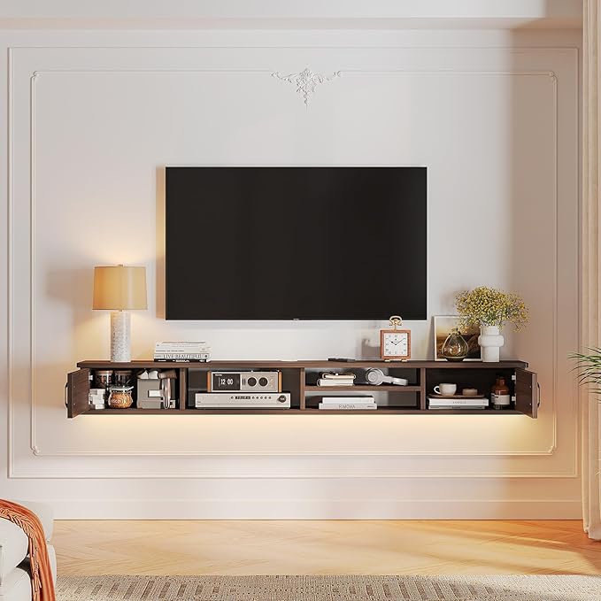 Floating TV Stand, Floating TV Shelf, Wall TV Cabinet, Floating Entertainment - Image 3