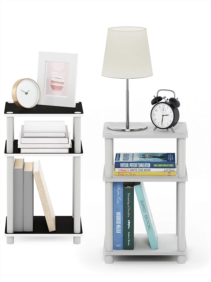 Furinno Just 3-Tier Turn-N-Tube End Table / Side Table / Night Stand / Bedside - Image 4