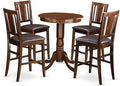 East West Furniture EDBU5-MAH-LC 5 Piece Counter Height Pub Set Includes a by EastWestFurniture