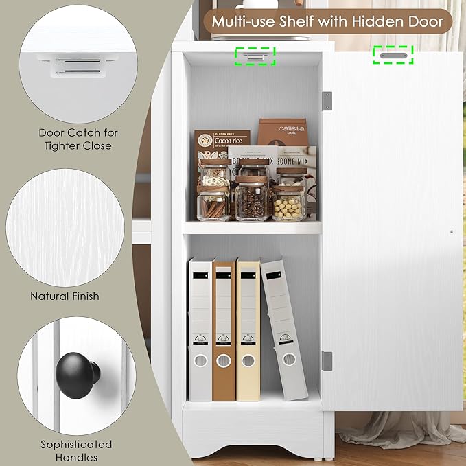 Keyluv 72" Tall Corner Bookshelf - Image 6
