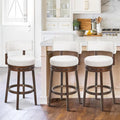 COLAMY Swivel Bar Stools Set of 3, Swivel Counter Height Barstools by COLAMYINC