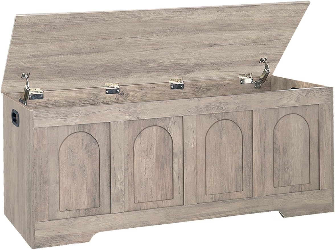 DINZI LVJ Storage Chest, 47.2”Wooden Storage Box by DINZILVJ