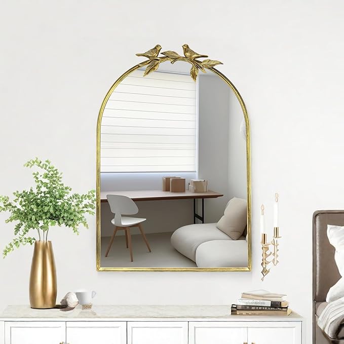 Gold Vintage Mirror for Vanity 24x35 Inch Gold Antique - Image 5