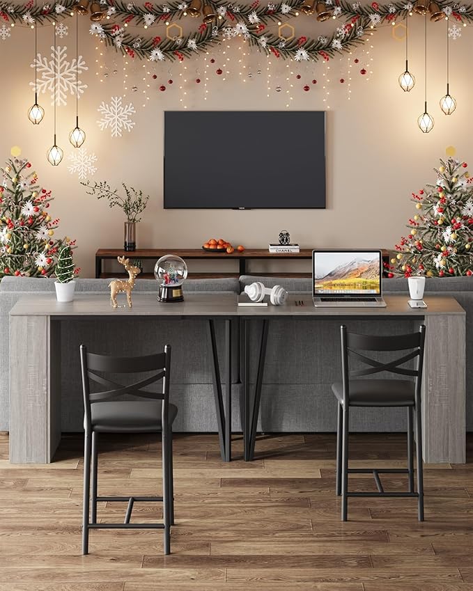 Garvee Bar Table and Chairs Set, 3 Piece Bar Table Set - Image 5