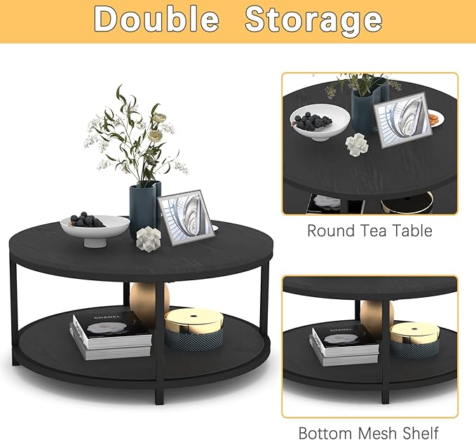 NSdirect Round Coffee Table - Image 6