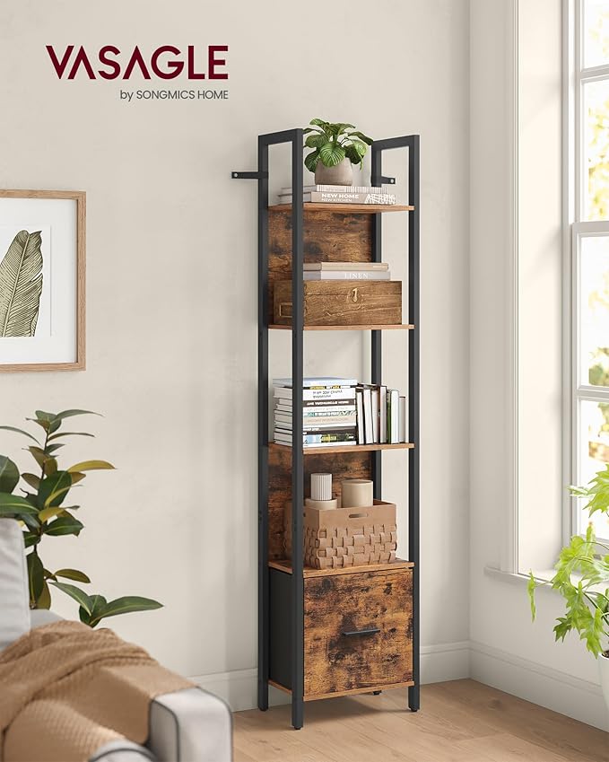 VASAGLE 5-Tier Bookshelf, Book Shelf - Image 2