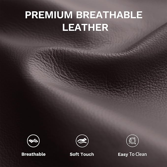 COLAMY Pushback Electric Recliner Chair, Premium Leather Upholstery - Image 5