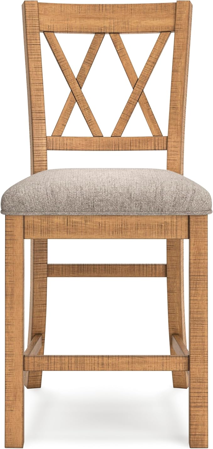Signature Design by Ashley Havonplane Rustic Armless 25.63" Counter Height - Image 4