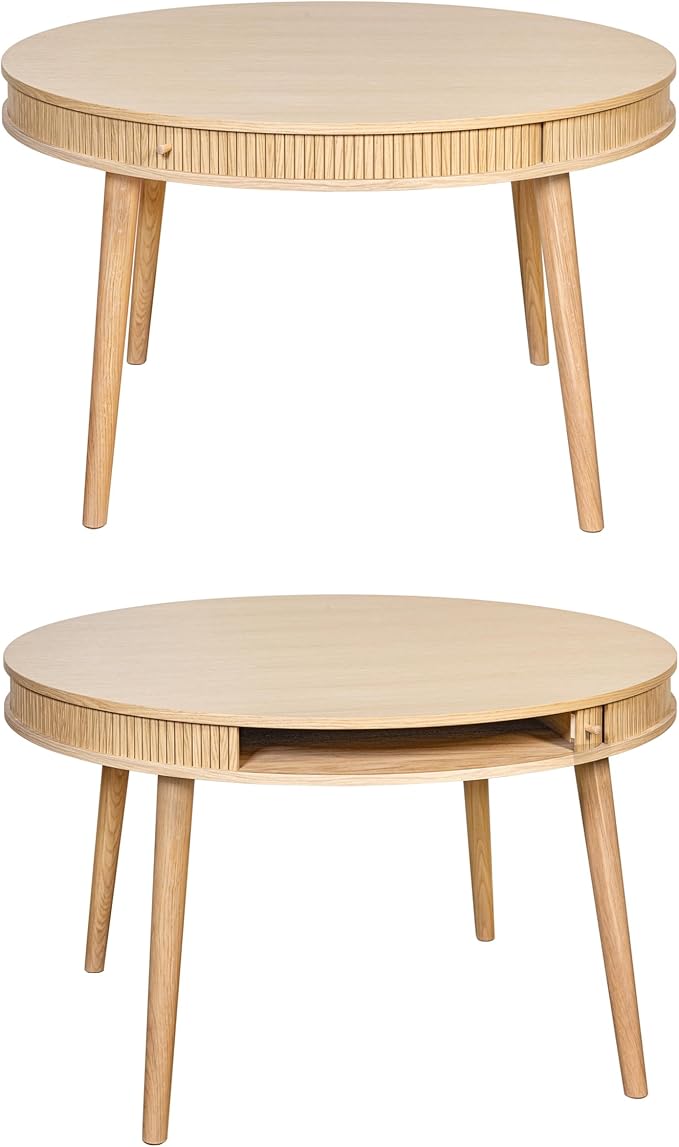 WERMO 47'' Round Dining Table for 4 People - Image 7