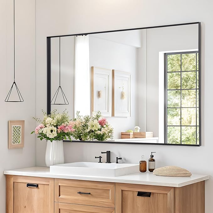 Melodieux Wall Vanity Bathroom Mirror by Melodieux