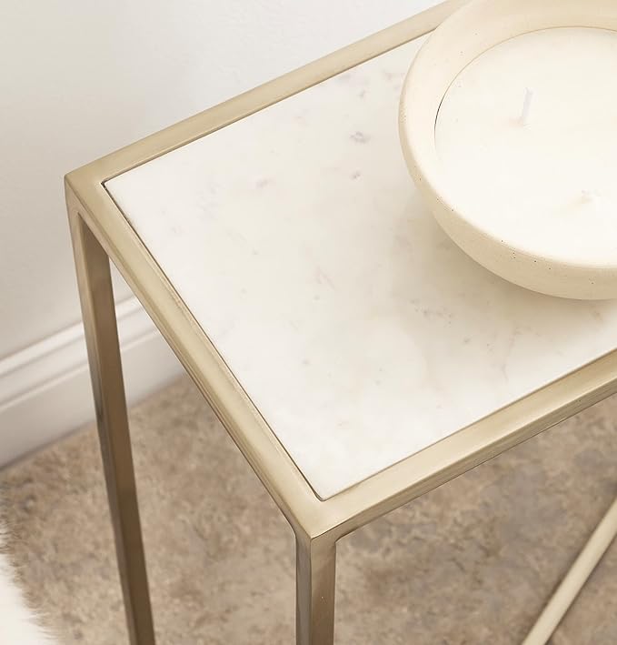 Kate and Laurel Jaspur Modern Slim Side Table, Decorative Glam Narrow End Table - Image 5
