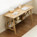 Extra Long Desk with Bookshelf by NELYE