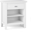 SIMPLIHOME Artisan SOLID WOOD 24 inch Wide Transitional Bedside Nightstand by SimpliHome