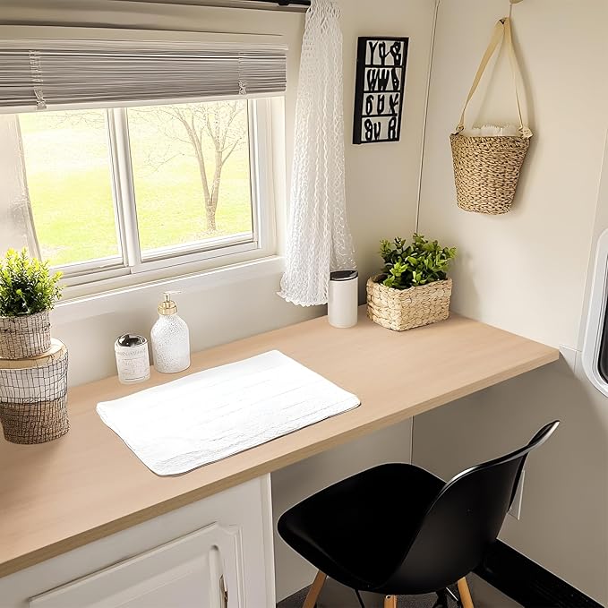 Kaboon Universal Tabletop 60"x18", Solid One-Piece Melamine Table Top, L-Desk - Image 2