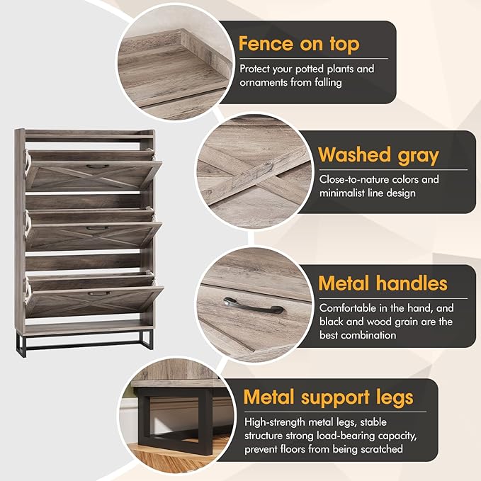 Maupvit Shoe Storage Cabinet - Image 4