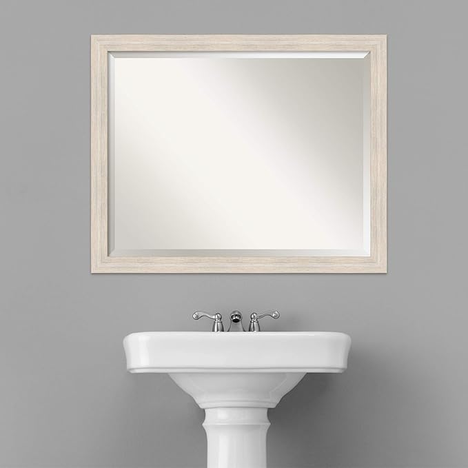 Amanti Art White Bathroom Mirror - Image 6