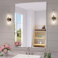 KOHROS Bathroom Mirror 36” x 24" Large Frameless Rectangle Bathroom Wall Mirror by KOHROS