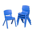 ECR4Kids 12in Plastic School Stack Chair, Classroom Furniture by ECR4Kids