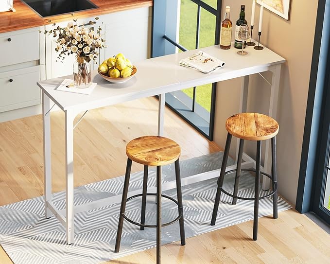 ODK 63 inch Bar Table, Bar Height Pub Table, Counter Height Bar Table, - Image 2