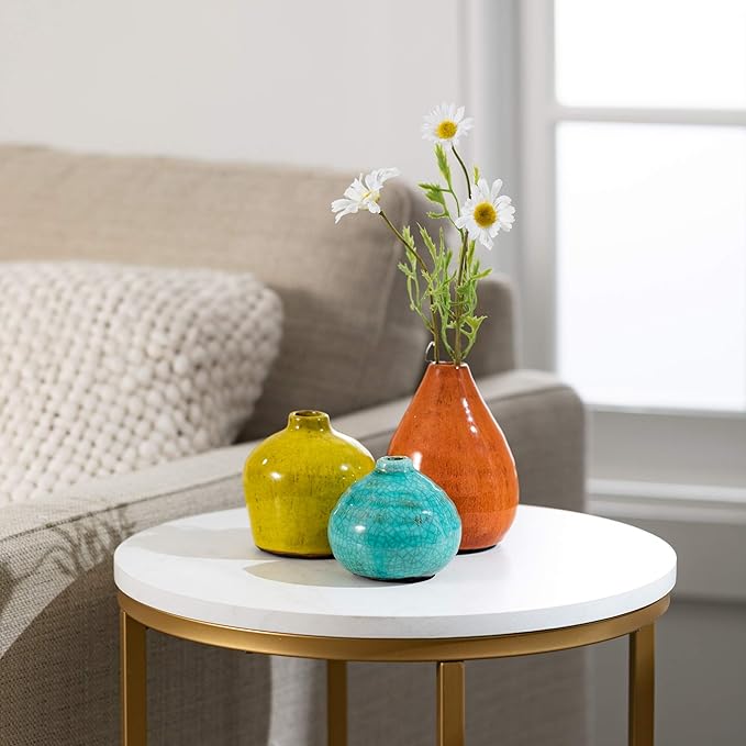 Sullivans Ceramic Vase Set- 3 Small Vases, Rustic Home Décor, Modern - Image 7