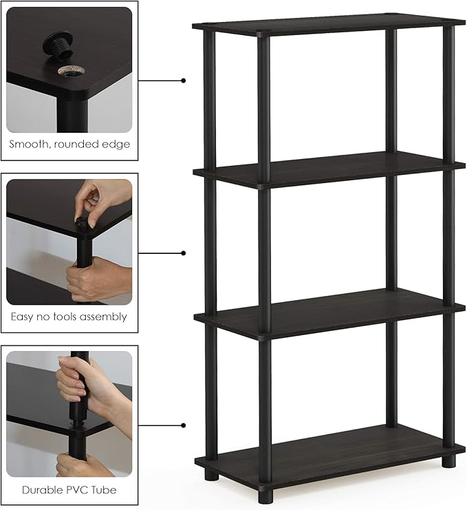 Furinno Turn-N-Tube 4-Tier Multipurpose Shelf Display Rack - Image 6