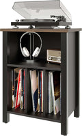 LIDYUK Record Player Stand, Vinyl Record Storage Table End Table by LIDYUK