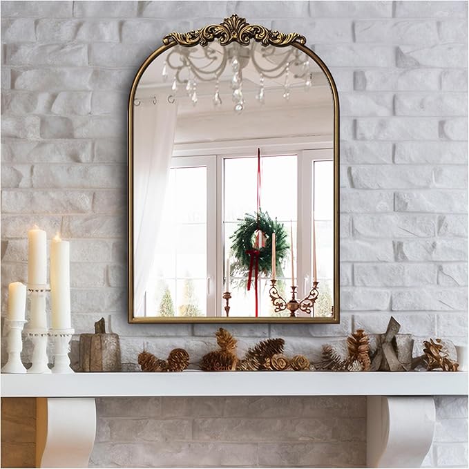 Ornate Baroque Vintage Gold Mirror - Image 5