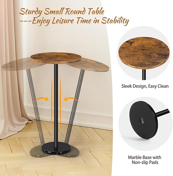 smusei Drink Table Small Side Table - Image 4