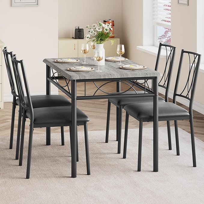 GAOMON Dining Table Set for 4, Rectangle Kitchen Table - Image 2