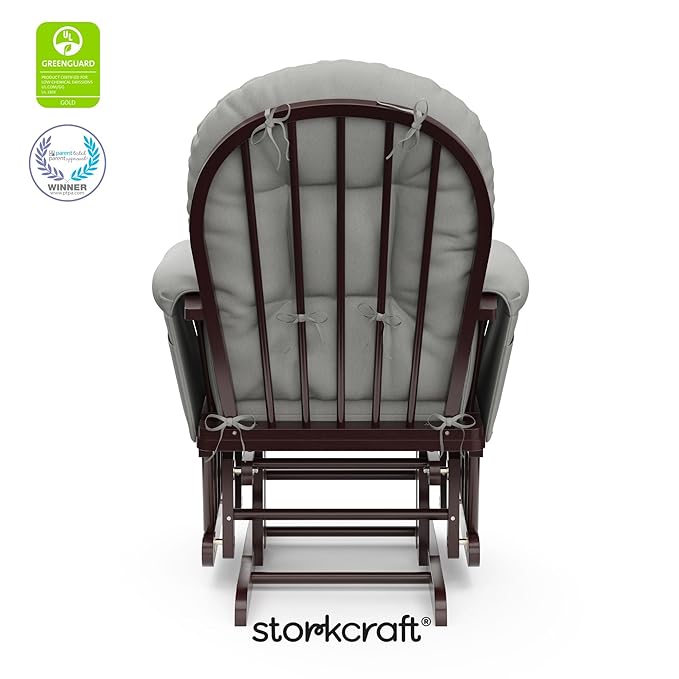 Storkcraft Premium Hoop Glider & Ottoman — GREENGUARD Gold Certified Nursery - Image 7