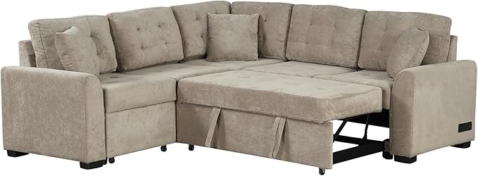 82" Convertible Sleeper Sofa - Image 10