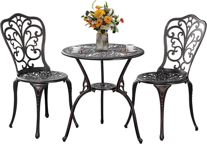 Outdoor Bistro Set 3 Piece Patio Bistro Set by Withniture