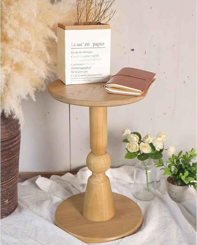 Round Side Table, 11.6 Inch Modern Accent End Table - Image 2
