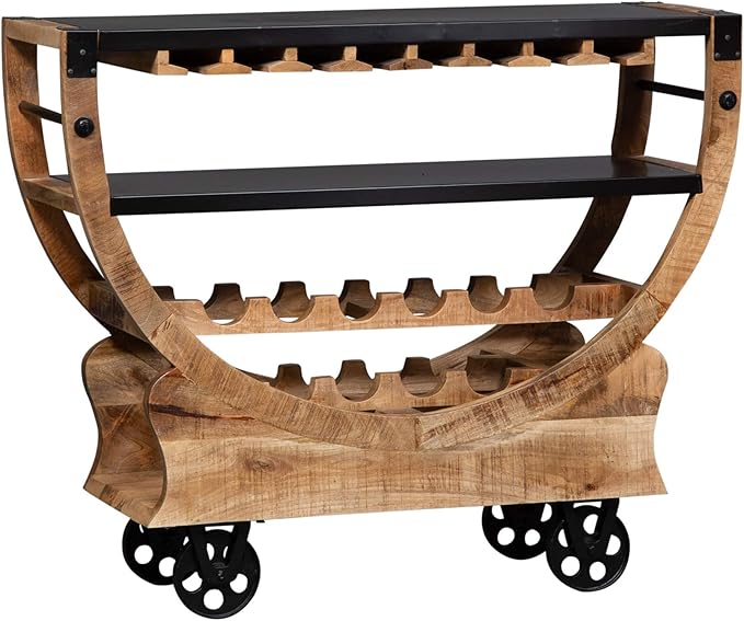 Liberty Furniture Industries Danley Accent Bar Trolley, W47 x D16 x H39 - Image 2
