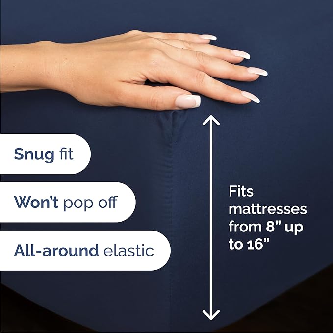 Cal King Size 4 Piece Sheet Set - Image 3