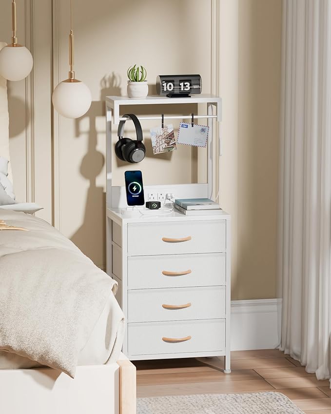 Furnulem Nightstand, Bedside Table - Image 2