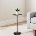 Drink Table Set of 2, Small Round Pedestal Side Table by COVLON