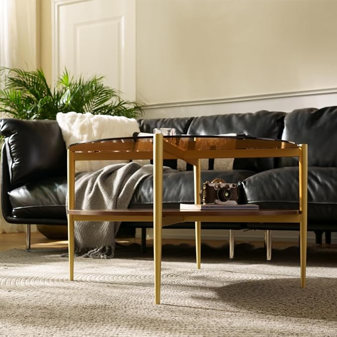 Saint Mossi Glass Round Coffee Table - Image 7