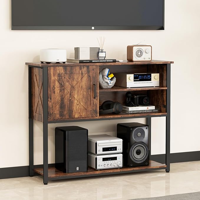 41" Console Table with Storage Shelf, Entryway Table with Storage, Behind Couch - Image 6