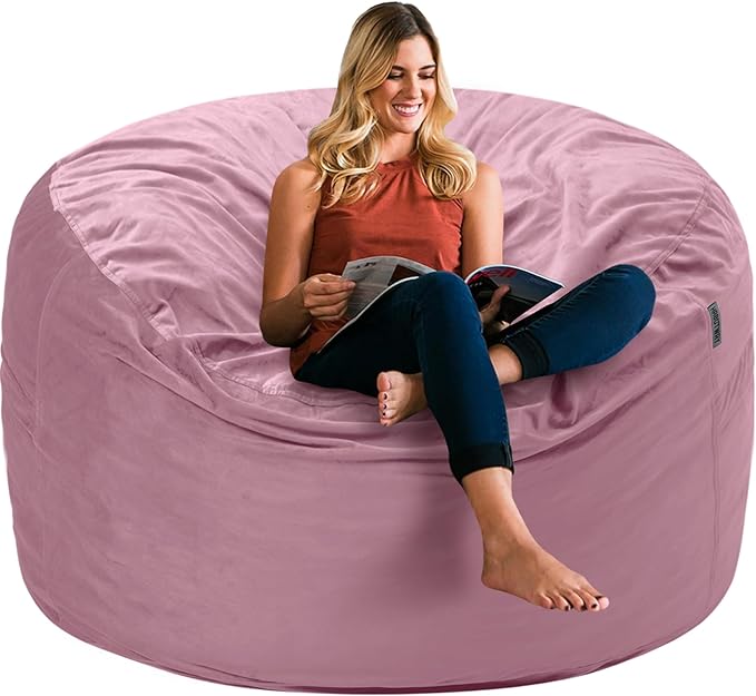 HABUTWAY Bean Bag Chair 3Ft Luxurious Velvet Ultra Soft Fur by HABUTWAYMakeYourLifeComfortable