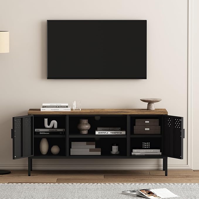 Manhattan Comfort Landen 47" Modern Metal TV Stand - Image 6