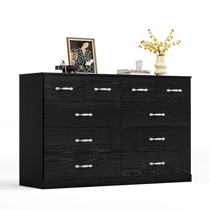 LINSY HOME 10 Drawer Dresser for Bedroom, Modern TV Stand Dressers - Image 8