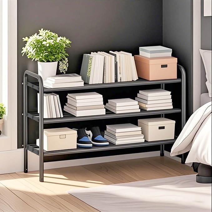 KANAV Expandable Shoe Rack Organizer – 3-Tier Shoe Shelf - Image 6