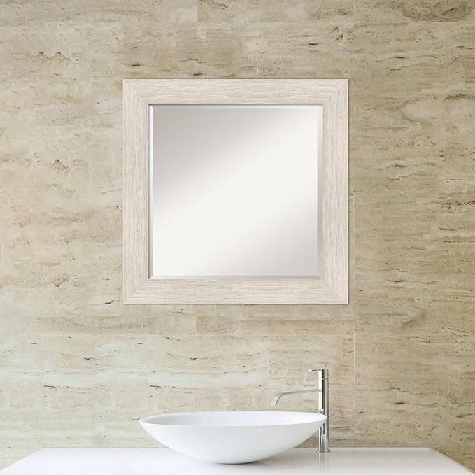 Amanti Art White Bathroom Mirror - Image 5