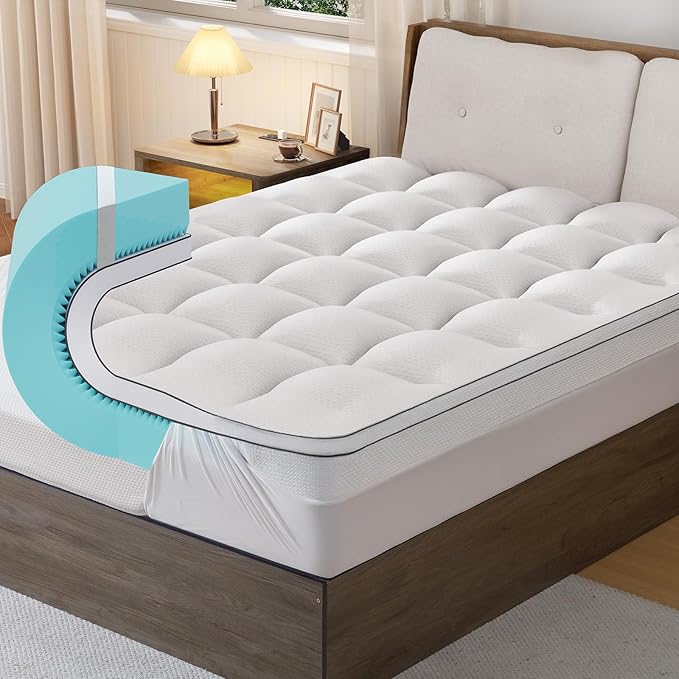4 Inch Memory Foam Mattress Topper Full Size by GEMBED