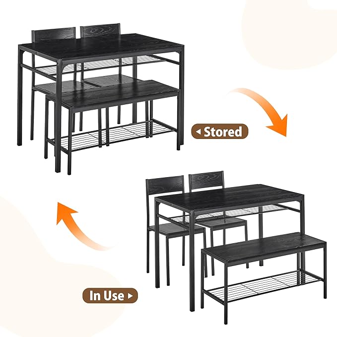 VECELO Kitchen Dining Room Table - Image 8